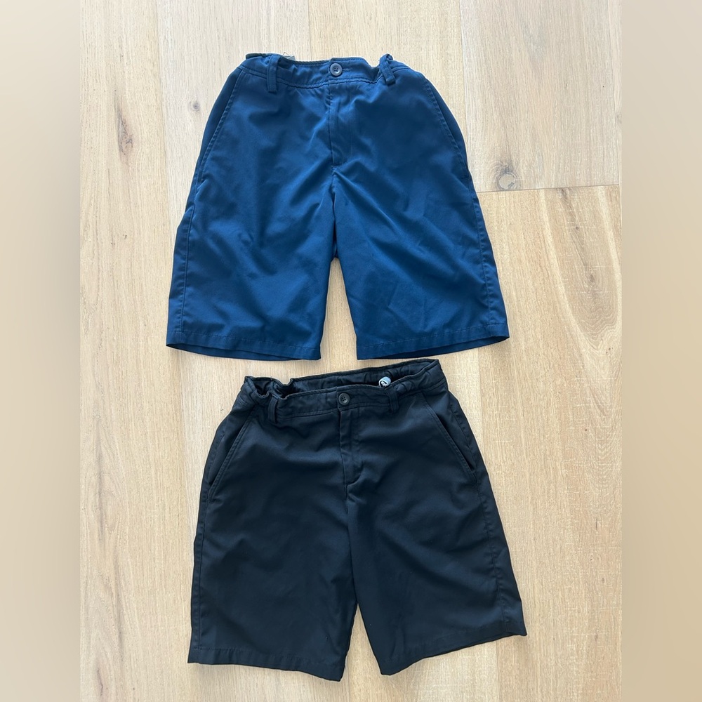 2 pair - Under Armour Golf Uniform Shorts - Youth Large